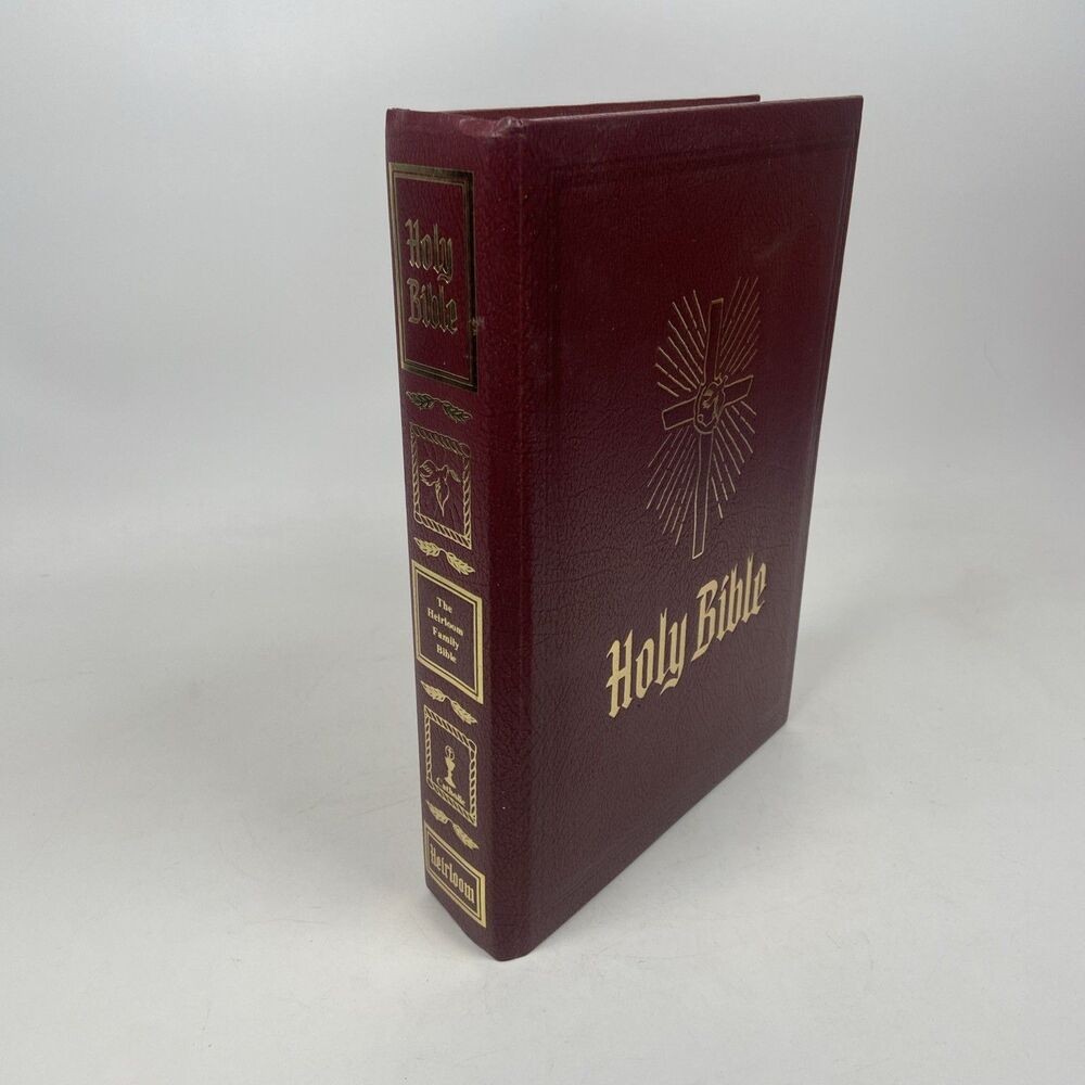 Unused Catholic Heirloom Family Bible New American Bible Large Maroon Edition